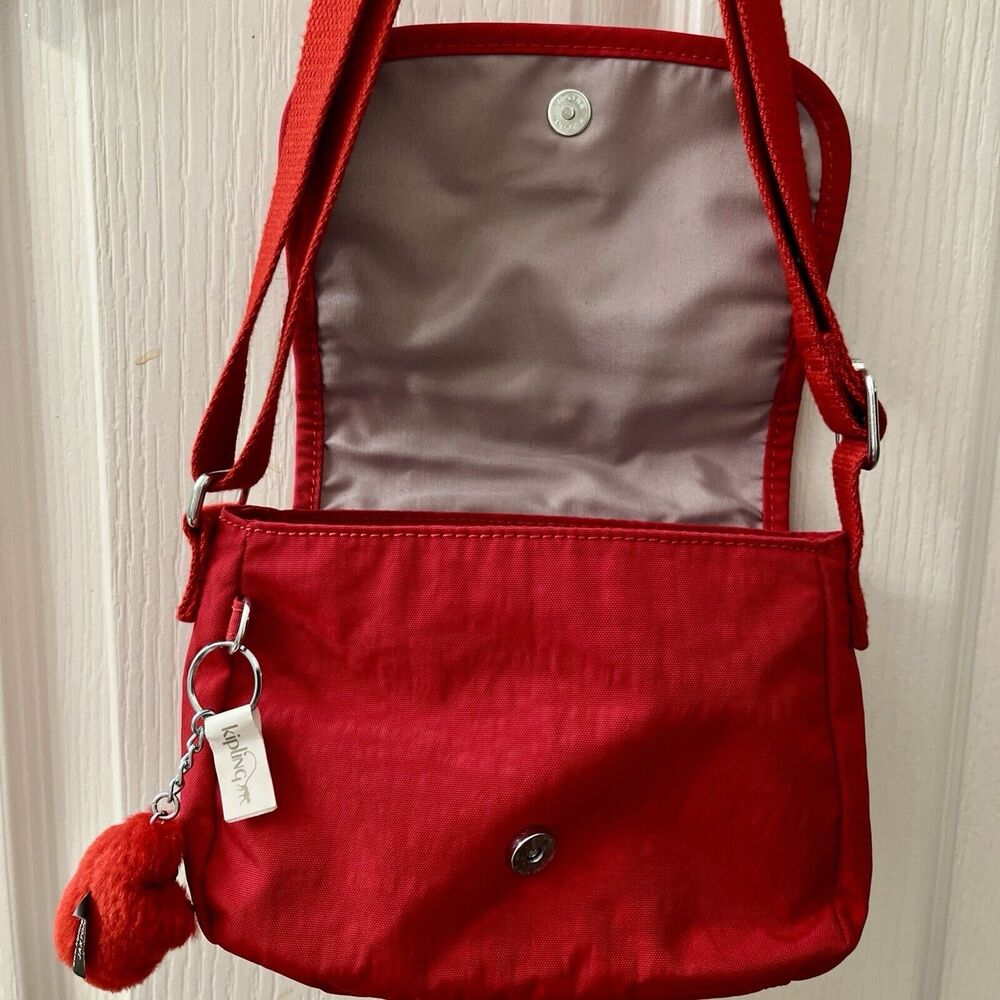 Kipling Women's Sabian Red Crossbody Mini Bag with Adjustable Strap With Jaxton - Picture 8 of 10